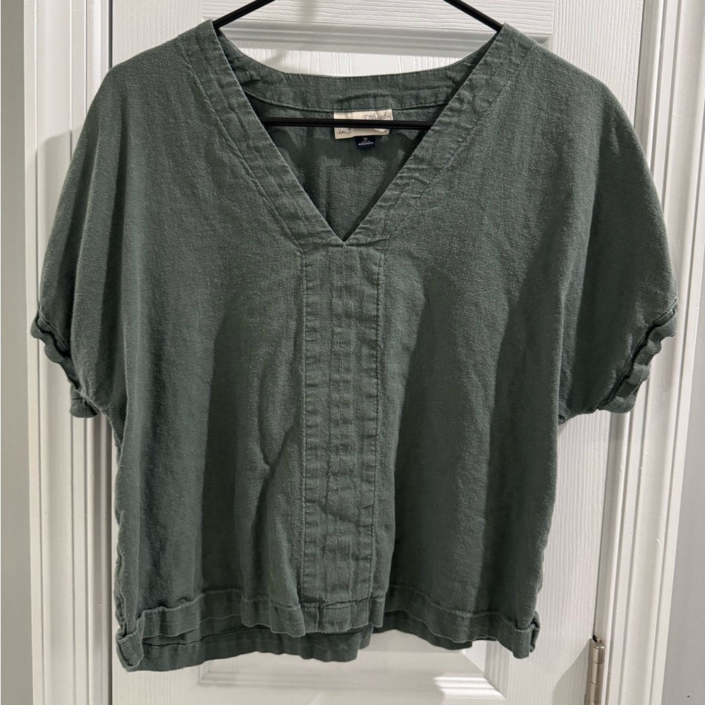 Universal Thread Olive V-Neck Blouse